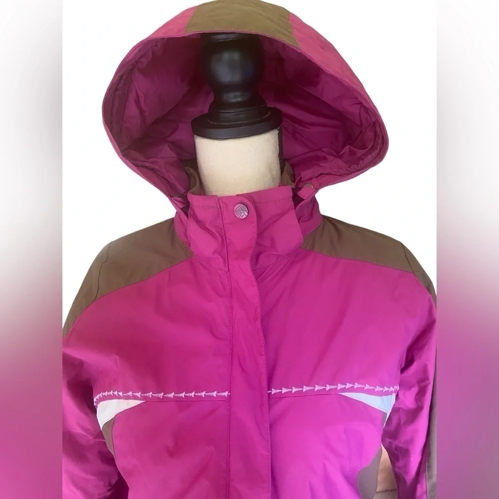 Columbia-Small Women’s Windy Ridge Winter Snow/Ski Jacket fuchsia/brown. VG cond - Picture 7 of 16